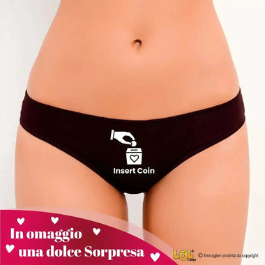 Mutande Sexy Slip Tanga Donna - Insert Coin-Slip Donna-Lol T-shirt