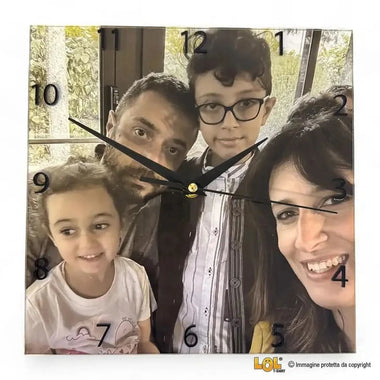 Orologio da parete in plexiglass personalizzato con la foto-Orologio-Lol T-shirt