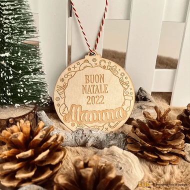 Pallina di Natale Mamma-Decorazioni natalizie-Lol T-shirt