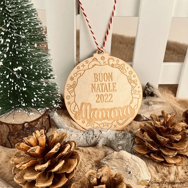 Pallina di Natale Mamma-Decorazioni natalizie-Lol T-shirt