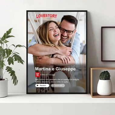 Poster Personalizzato in stile Netflix-Cornice-Lol T-shirt
