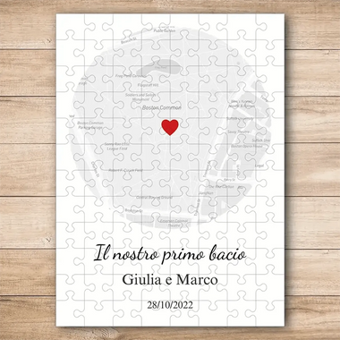 Puzzle Mappa Amore-Lol T-shirt