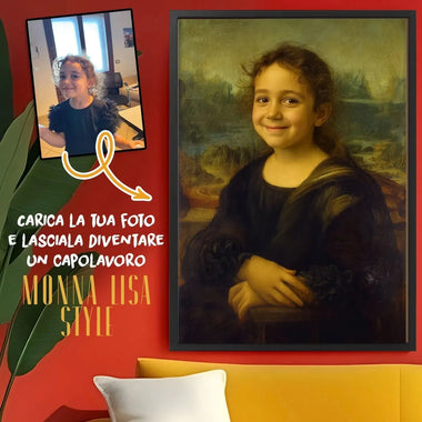 Quadro Personalizzato Stile Monna Lisa con il tuo Viso – Idea Regalo Originale-Quadro-Lol T-shirt