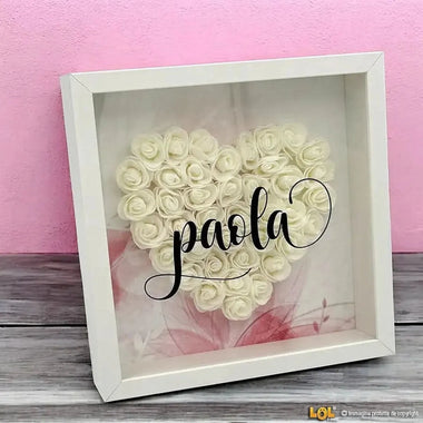 Shadow Box Nome - Idea Regalo San Valentino, Mamma, Fidanzata, Nonna, Zia-Shadow Box-Lol T-shirt