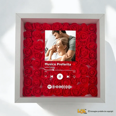 Shadow Box Spotify - Idea Regalo San Valentino, Moglie, Fidanzata, Coppia-Shadow Box-Lol T-shirt