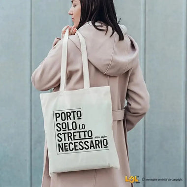 Shopper Porto Solo lo Stretto Necessario-Shopper-Lol T-shirt