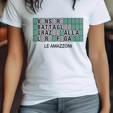 T-shirt Donna Divertente Le Amazzoni - La Ruota della Fortuna-T-shirt-Lol T-shirt