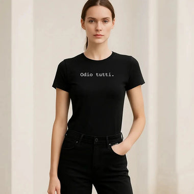 T-shirt Donna "Odio Tutti"-T-shirt-Lol T-shirt