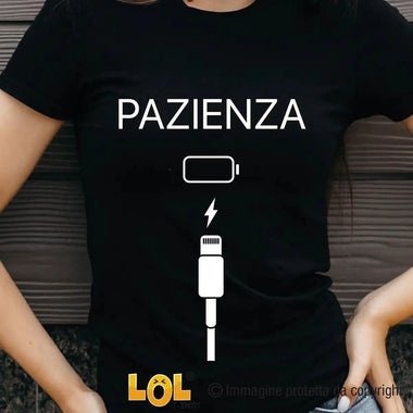 T-shirt Donna Pazienza Stile iPhone-T-shirt-Lol T-shirt