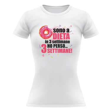 T-shirt Donna Sono a dieta-T-shirt-Lol T-shirt
