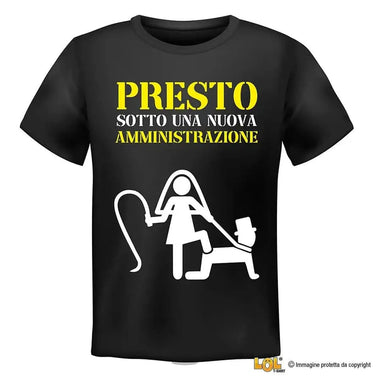T-shirt Uomo Addio al Celibato Nuova Amninistrazione-T-shirt-Lol T-shirt