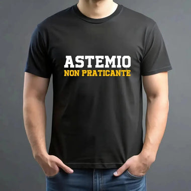 T-shirt Uomo Divertente “Astemio Non Praticante”-T-shirt-Lol T-shirt