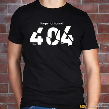 T-shirt Uomo Errore 404 - Maglietta Divertente-T-shirt-Lol T-shirt