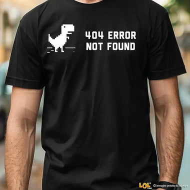 T-shirt Uomo Errore 404 - Maglietta Divertente-T-shirt-Lol T-shirt