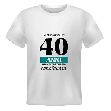T-shirt Uomo Mi ci sono voluti 40 anni per creare questo capolavoro con Età Personalizzabile-T-shirt-Lol T-shirt