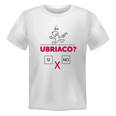 T-shirt Uomo Ubriaco si o no-T-shirt-Lol T-shirt