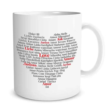 Tazza Amore in Tutte le Lingue-Tazze Personalizzate-Lol T-shirt