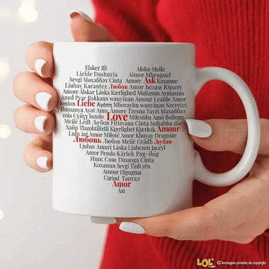 Tazza Amore in Tutte le Lingue-Tazze Personalizzate-Lol T-shirt