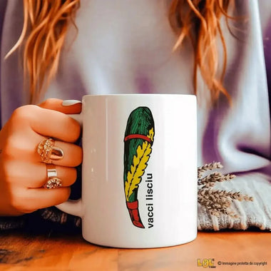 Tazza Asso di Mazze Vacci Lisciu-Tazze Personalizzate-Lol T-shirt