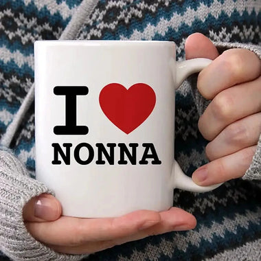 Tazza I Love Nonno o Nonna – Idea Regalo per i Nonni, Festa dei Nonni-Tazze Personalizzate-Lol T-shirt