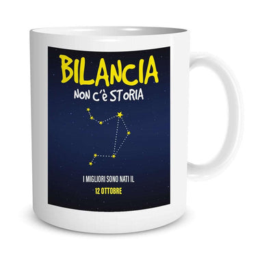 Tazza Oroscopo Segno Zodiacale Bilancia Con Data Personalizzata-Tazze Personalizzate-Lol T-shirt