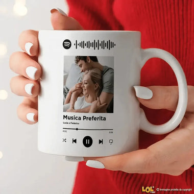 Tazza Personalizzata Spotify con Foto e Musica-Tazze Personalizzate-Lol T-shirt