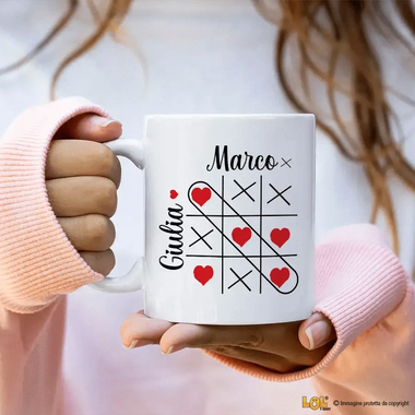 Tazza Personalizzata Tris Amore-Tazze Personalizzate-Lol T-shirt