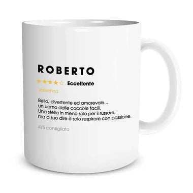 Tazza Recensione Uomo Marito Fidanzato Amico-Tazze Personalizzate-Lol T-shirt