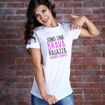 T-shirt Donna “Sono una Brava Ragazza (Quando Dormo)” - Divertente e Ironica