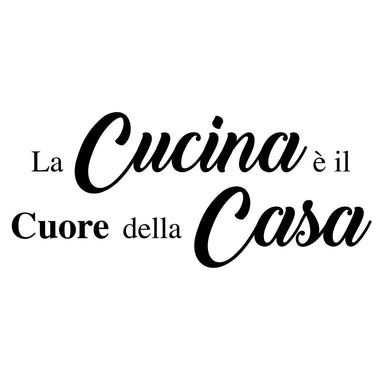 Adesivi per muro cucina - La cucina è il cuore della casa-Adesivi decorativi-Lol T-shirt