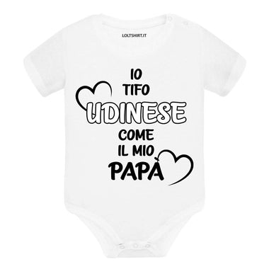 Body per Neonato Io tifo Udinese come il mio papà