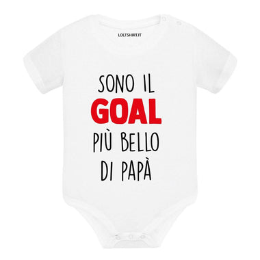 Body Neonato "Sono il Goal più Bello di Papà" - Idea Regalo per Neo-Papà-Body per bimbi-Lol T-shirt