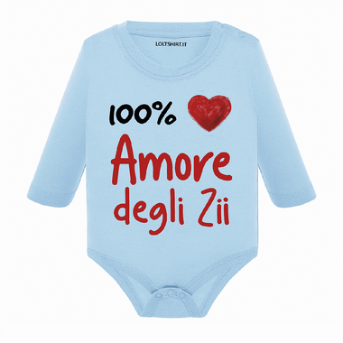 Body per Neonato 100% Amore degli zii-Body per bimbi-Lol T-shirt