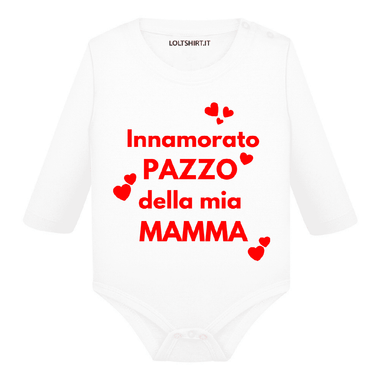 Body per Neonato Innamorato pazzo della mia mamma-Body per bimbi-Lol T-shirt