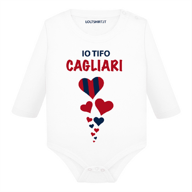 Body per Neonato Io tifo Cagliari-Body per bimbi-Lol T-shirt