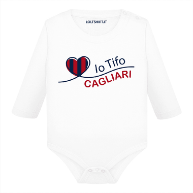 Body per Neonato Io tifo Cagliari-Body per bimbi-Lol T-shirt