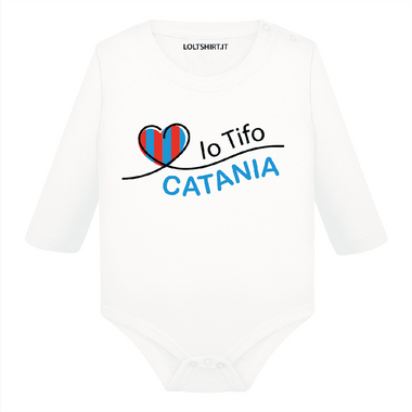 Body per Neonato Io tifo Catania-Body per bimbi-Lol T-shirt
