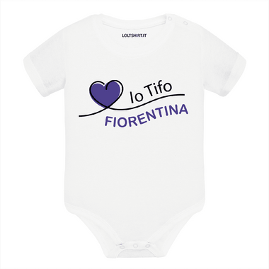 Body per Neonato Io tifo Fiorentina-Body per bimbi-Lol T-shirt