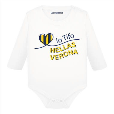 Body per Neonato Io tifo Hellas Verona-Body per bimbi-Lol T-shirt