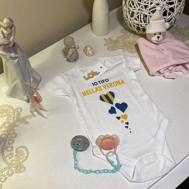 Body per Neonato Io tifo Hellas Verona come il mio papà-Body per bimbi-Lol T-shirt