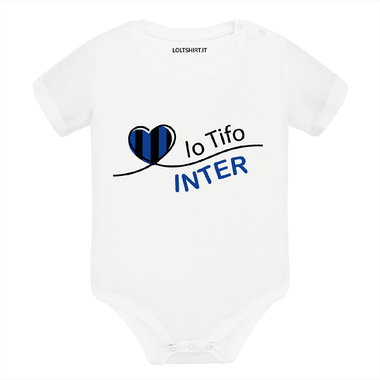 Body per Neonato Io tifo Inter-Body per bimbi-Lol T-shirt