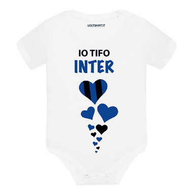 Body per Neonato Io tifo Inter-Body per bimbi-Lol T-shirt