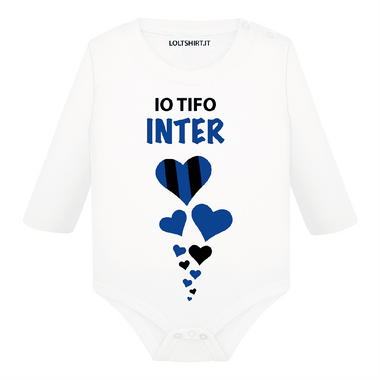 Body per Neonato Io tifo Inter-Body per bimbi-Lol T-shirt