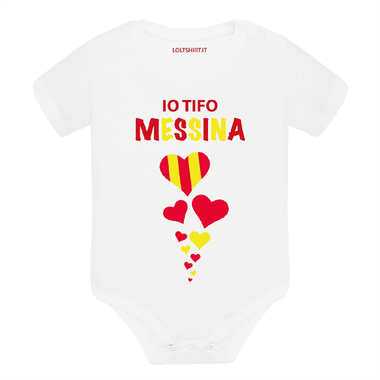 Body per Neonato Io tifo Messina-Body per bimbi-Lol T-shirt