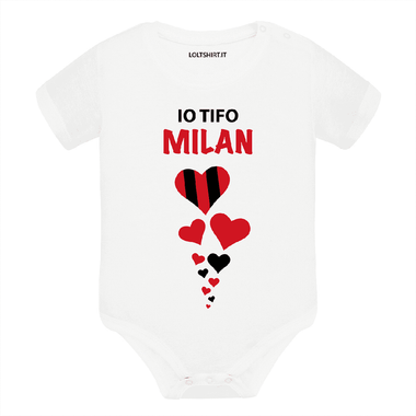 Body per Neonato Io tifo Milan-Body per bimbi-Lol T-shirt