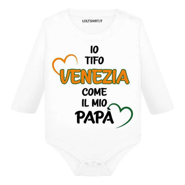 Body per Neonato Io tifo Venezia come il mio papà-Body per bimbi-Lol T-shirt
