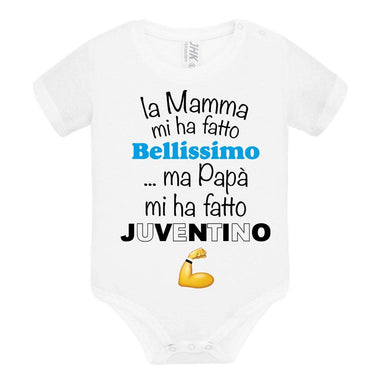 Body per Neonato La mamma mi ha fatto bellissimo/a ...ma papà mi ha fatto juventino-Body per bimbi-Lol T-shirt