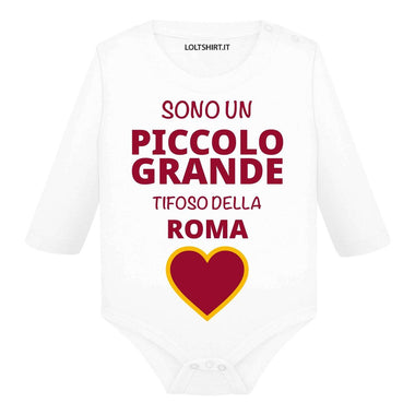 Body per Neonato Sono un piccolo grande tifoso della Roma-Body per bimbi-Lol T-shirt