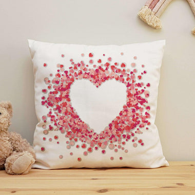 Cuscino Quadrato Personalizzato con Cuore-Cuscino personalizzato-Lol T-shirt