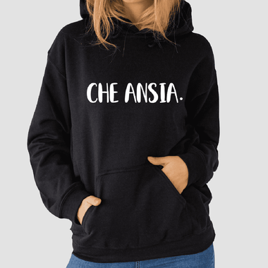 Felpa Donna Che ansia-Felpa con cappuccio-Lol T-shirt
